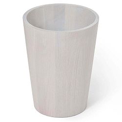 Šedý odpadkový koš z dubového dřeva Wireworks Mezza