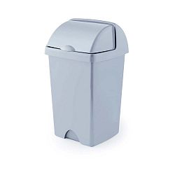 Šedý odpadkový koš z recyklovaného plastu Addis Eco Range, 25 l