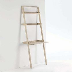 Šedý policový díl že dřeva borovice Thai Natura Minimalism, 75 x 190 cm