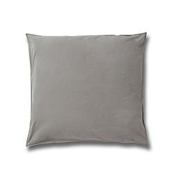Šedý povlak na polštář z bavlněného perkálu Casa Di Bassi, 80 x 80 cm