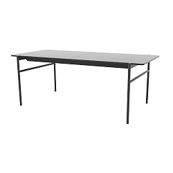 Šedý rozkládací jídelní stůl Interstil Norse, 270 x 90 cm