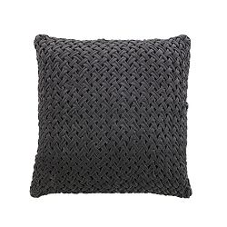 Šedý sametový polštář De Eekhoorn Scoop, 60 x 60 cm