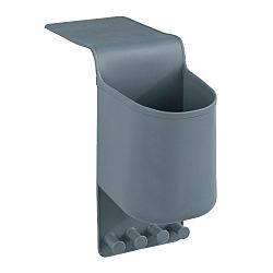 Šedý silikonový závěsný organizér s háčky Wenko Ampio Small