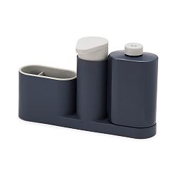 Šedý stojánek na mycí prostředky Joseph Joseph SinkBase Plus