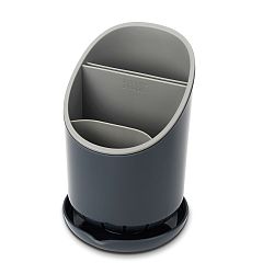 Šedý stojánek na příbory a kuchyňské nástroje Joseph Joseph Dock