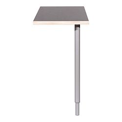 Šedý stolní rohový spojovací prvek Germania Greyhound, 40 x 80 cm