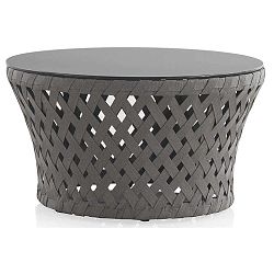 Šedý zahradní konferenční stolek Geese Ribbon, ⌀ 80 cm