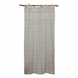 Šedý závěs Really Nice Things Cortina Hogar Grey Vichy