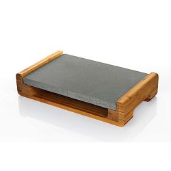 Servírovací podnos s granitovou deskou Bambum, 30 x 20 cm