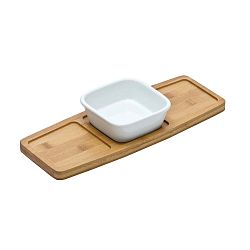 Servírovací prkénko s miskou Premier Housewares Bamboo Snack