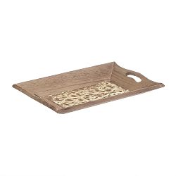 Servírovací tác z březového dřeva InArt Wooden, 24 x 16 cm