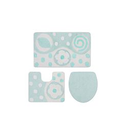 Set 2 koupelnových předložek a povlaku na záchodové prkénko Confetti Bathmats Mindos