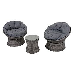 Set 2 zahradních otáčecích křesel a stolku ADDU Laredo