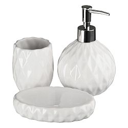 Set 3 koupelnových doplňků Premier Housewares Sunrise White