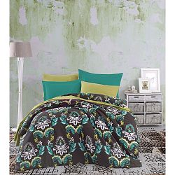 Set bavlněného povlečení na dvoulůžko s prostěradlem Serena, 200 x 220 cm