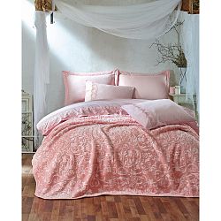 Set bavlněného povlečení na dvoulůžko s prostěradlem Tria, 200 x 220 cm