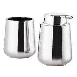 Set dávkovače mýdla a kelímku na kartáčky Zone Shiny