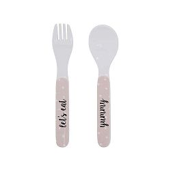 Set dětské lžíce a vidličky z melaminu Bloomingville Nelly