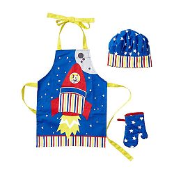Set dětské zástěry, chňapky a čepice Ladelle Rocket