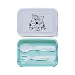 Set dětského svačinového boxu s příbory Bloomingville Lunch