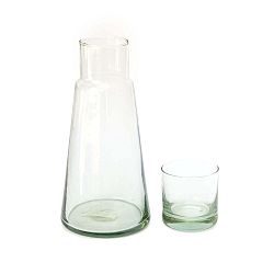 Set ručně vyrobené karafy a 2 sklenic Surdic Jarra