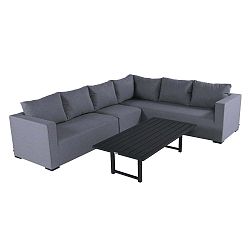 Set šedého zahradního nábytku a obdelníkového stolku Hartman Oliver