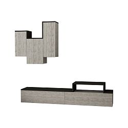 Set TV stolku a nástěnné police Homitis Turtil Antique