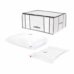 Set úložného boxu 2 vakuových úložných obalů na oblečení Compactor Signature