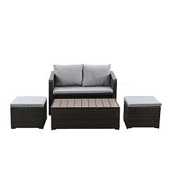 Set zahradního nábytku z umělého ratanu Timpana Gidion