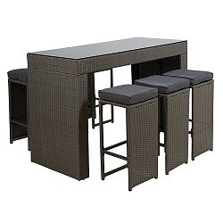 Set zahradního stolku a 6 barových stoliček Santiago Pons Balcony