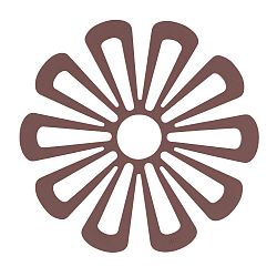 Silikonová podložka pod horké nádoby ve švestkové barvě Zone Flower