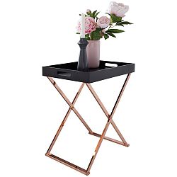 Skládací odkládací stolek s odnímatelnou deskou Skyport MICHELLE