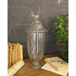 Skleněná dóza Orchidea Milano Potiche France, výška 48 cm