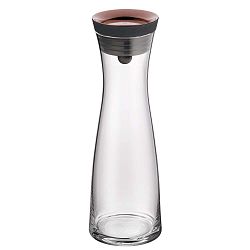 Skleněná karafa na vodu s víčkem v barvě zlata WMF Basic, 1 l