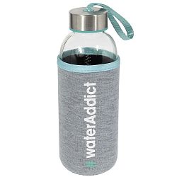 Skleněná lahev v ochranném krytu Le Studio Water Addict