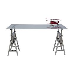 Skleněná stolní deska Kare Design Clear, 160 x 80 cm