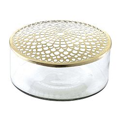 Skleněná váza A Simple Mess Kassandra Brass, ⌀ 20,5 cm