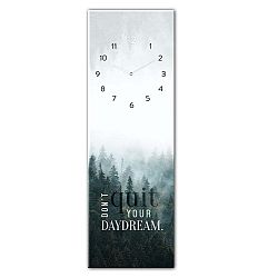 Skleněné nástěnné hodiny Styler Daydream, 20 x 60 cm