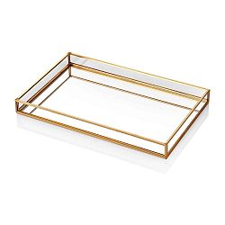 Skleněný dekorativní tác The Mia Glamour, 30 x 20 cm