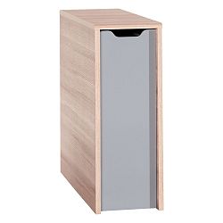 Skříňka se šedými dvířky k jednolůžkové posteli Vox Evolve