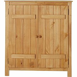 Skříňka z borovicového dřeva v přírodní barvě 100x110 cm Bertram – Støraa