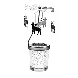 Stojan na čajovou svíčku se železnou otočnou dekorací Just Mustard Moose
