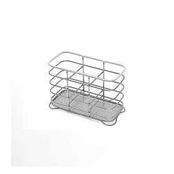 Stojan na příbory z nerezové oceli s bílým lemem Addis Wire