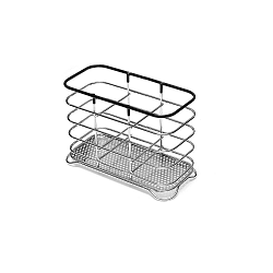 Stojan na příbory z nerezové oceli s černým lemem Addis Wire