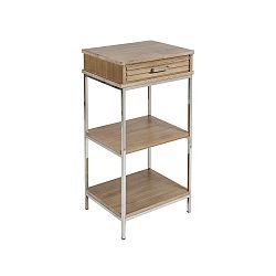 Stolek s policemi a zásuvkou z teakového dřeva Santiago Pons Parma