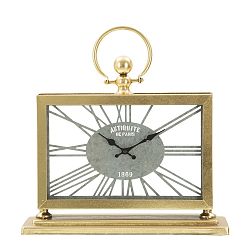 Stolní hodiny ze železa ve zlaté barvě Mauro Ferretti Tavolo