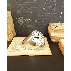 Stolní ocelové hodiny Orchidea Milano Davide, výška 10 cm