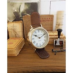 Stolní ocelové hodiny Orchidea Milano Matteo, ⌀ 16 cm