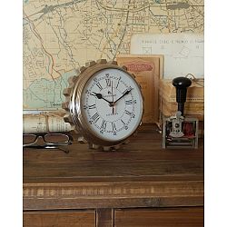 Stolní ocelové hodiny Orchidea Milano Mattia, ⌀ 20 cm