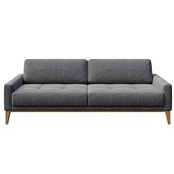 Středně šedá třímístná pohovka MESONICA Musso Tufted